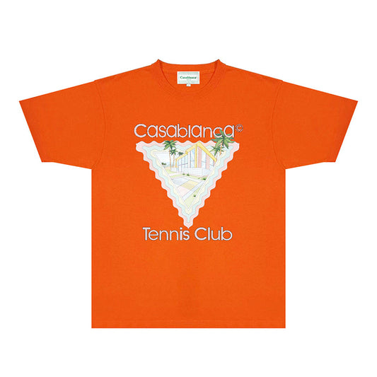 Casablanca T Shirts Fashion Print Street