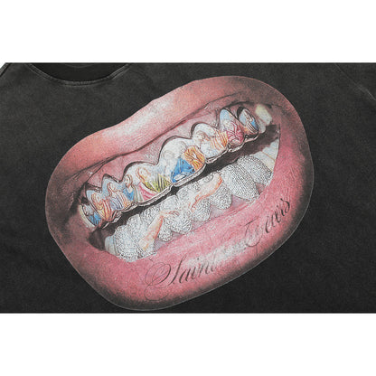 Unisex T-Shirts Saint Michael Vintage 3D Printed Loose T-Shirt