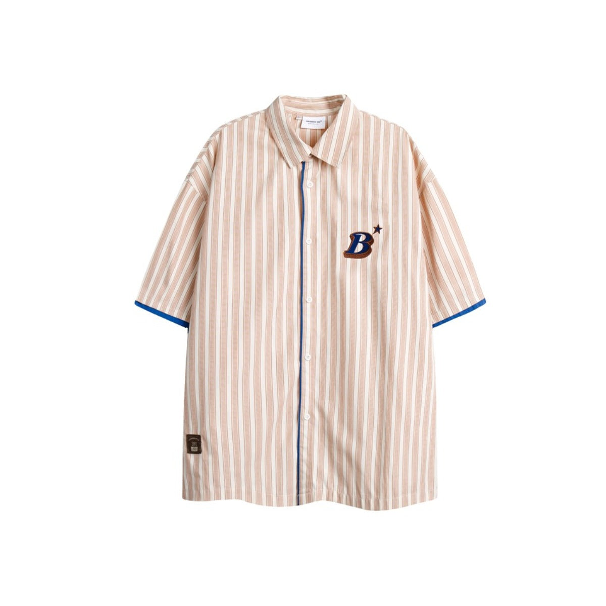 Unisex Shirt Vintage Stripe Loose and Lazy Style