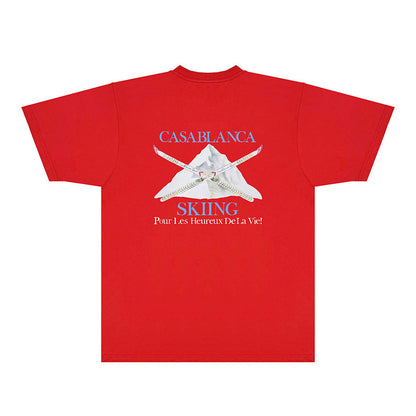 Casablanca T Shirts Fashion Print Street