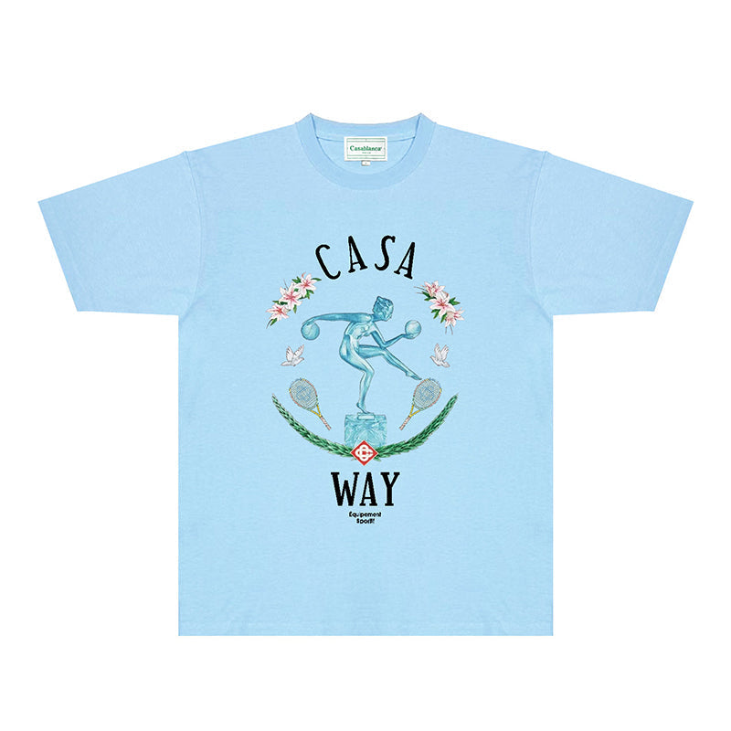 Casablanca T Shirts Fashion Print Street