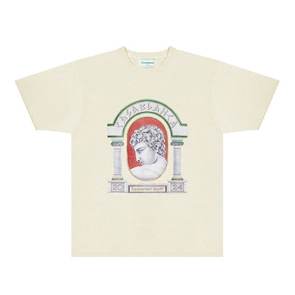 Casablanca T Shirts Fashion Print Street