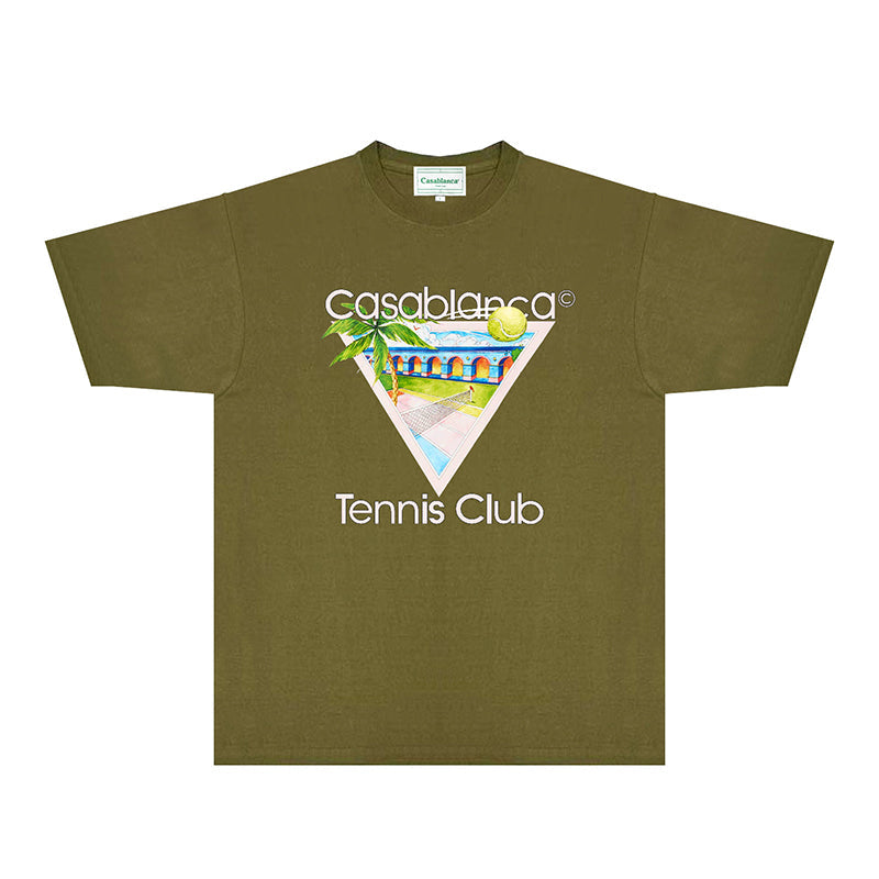Casablanca T Shirts Fashion Print Street