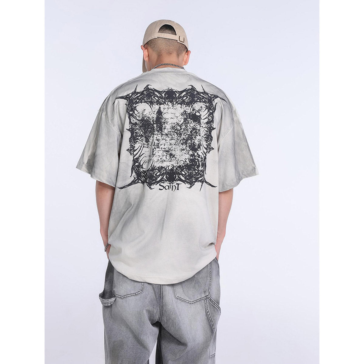 Unisex T-Shirts Saint Michael Vintage Loose Casual T-Shirt