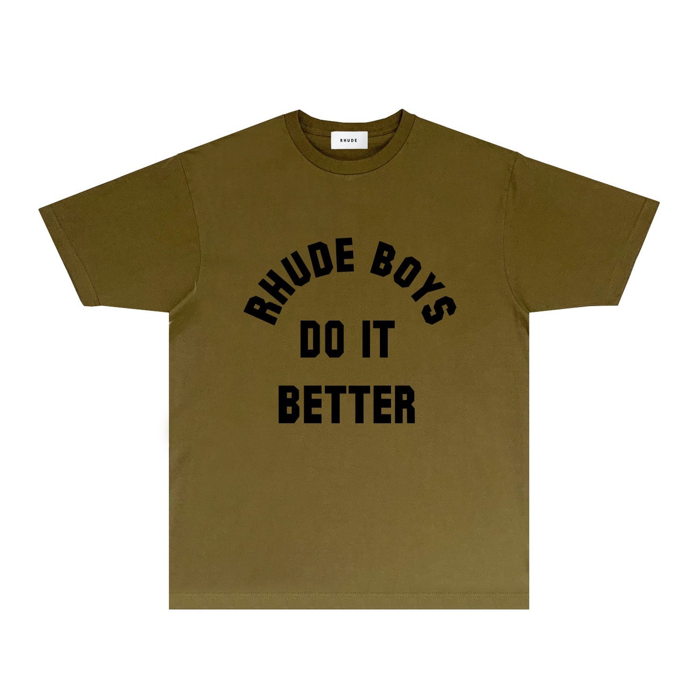 Rhude T Shirts Printed Trendy Pure Cotton