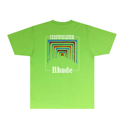 Rhude T Shirts Printed Trendy Pure Cotton