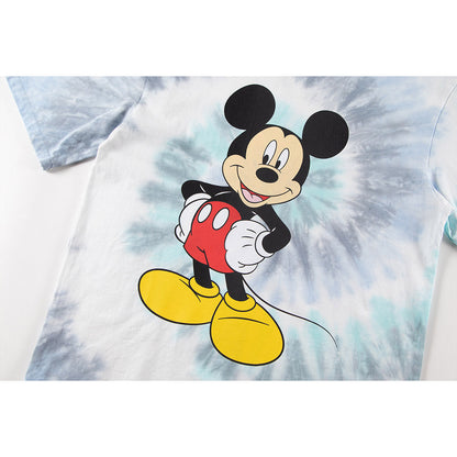 Unisex T-Shirts Mickey Pattern Cotton Loose T-Shirt