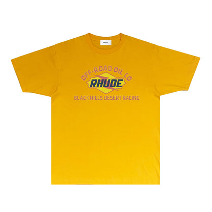 Rhude T Shirts Printed Trendy Pure Cotton