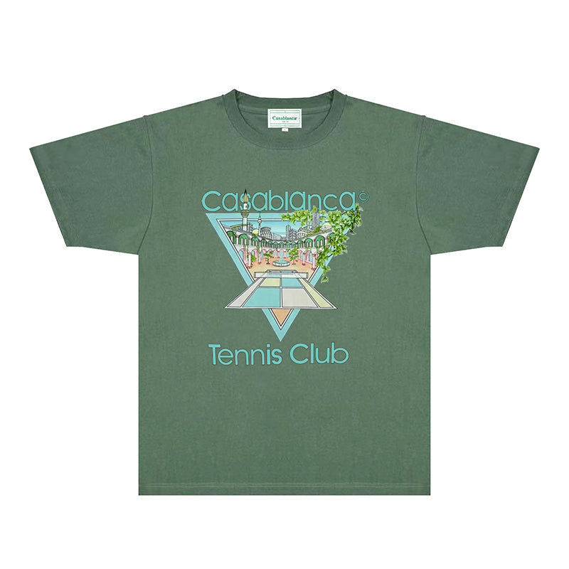 Casablanca T Shirts Fashion Print Street