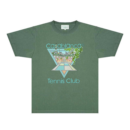 Casablanca T Shirts Fashion Print Street