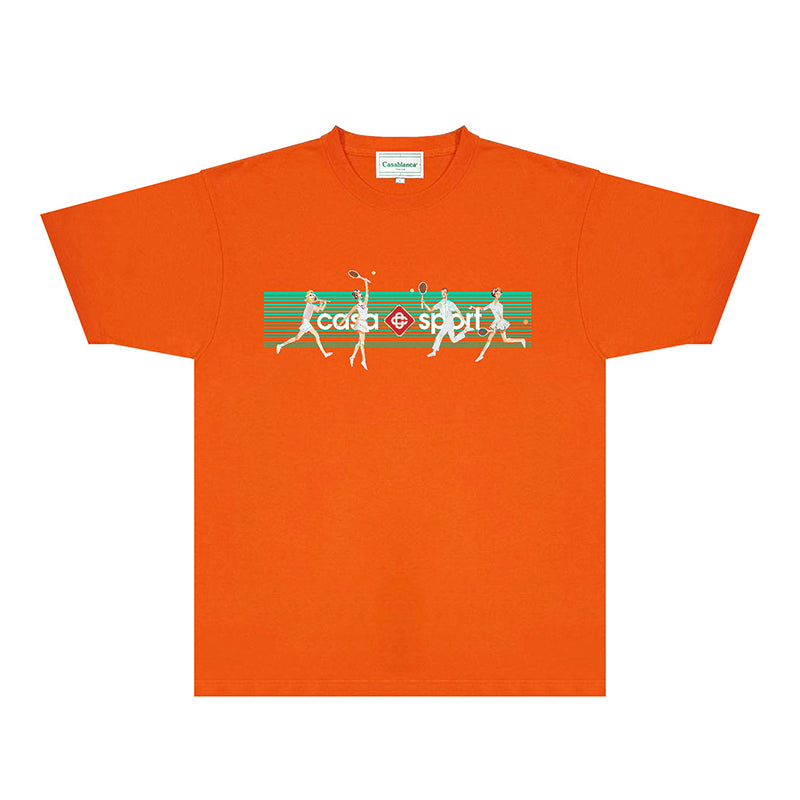 Casablanca T Shirts Fashion Print Street