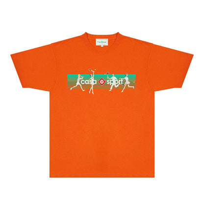 Casablanca T Shirts Fashion Print Street