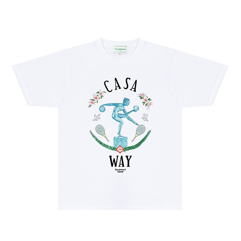 Casablanca T Shirts Fashion Print Street