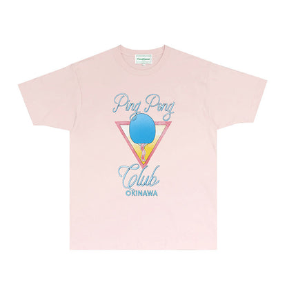 Casablanca T Shirts Fashion Print Street