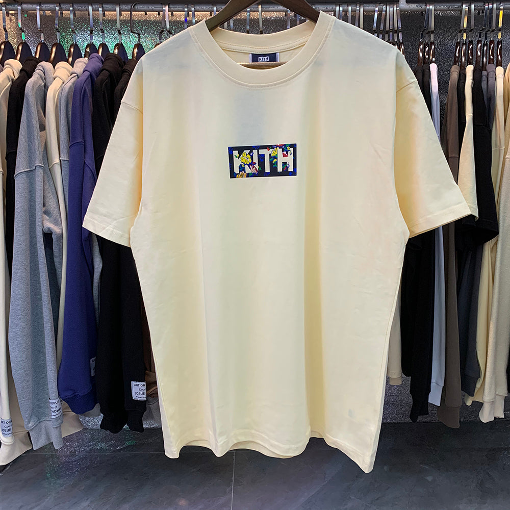Kith T-Shirt Kith Begonia Floral Classic Box Logo Tee