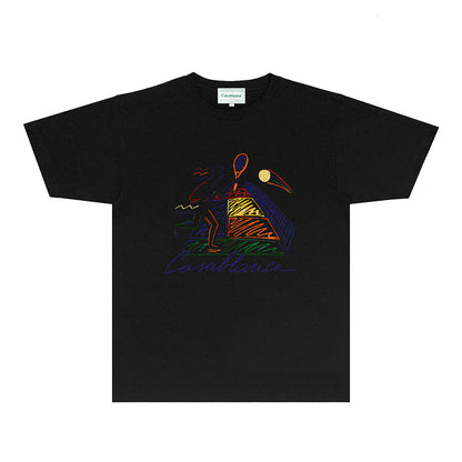 Casablanca T Shirts Fashion Print Street