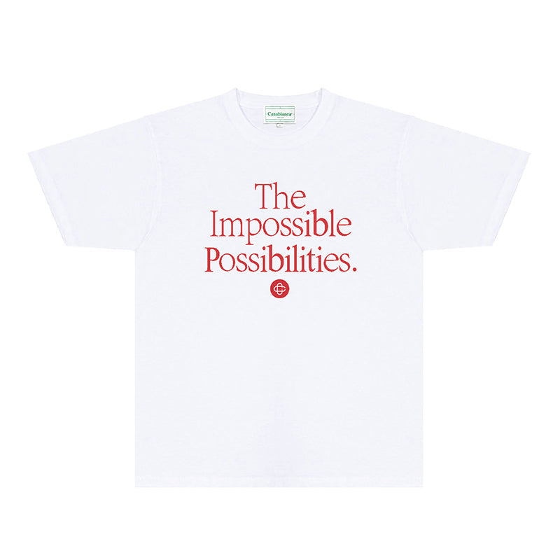 Casablanca T Shirts Fashion Print Street