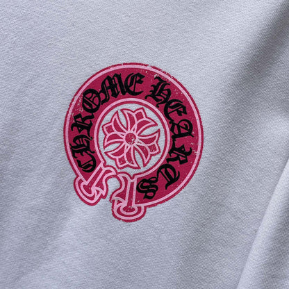 Chh Chrome Hearts Hoodie Color Leather Sanskrit Hand Painted Graffiti Hooded Sweater
