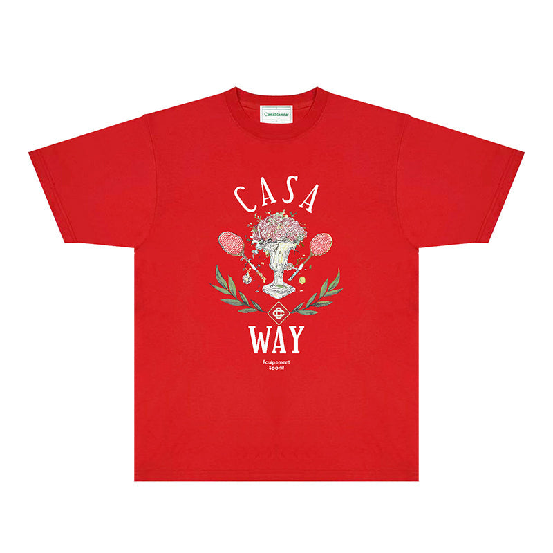Casablanca T Shirts Fashion Print Street