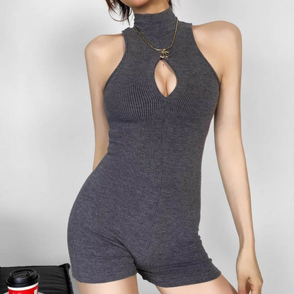 Women Dresses Summer Jumpsuit Hollow Sexy Shorts (Xds0414)
