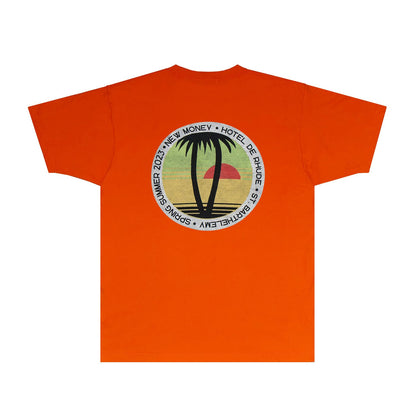 Rhude T Shirts Printed Trendy Pure Cotton