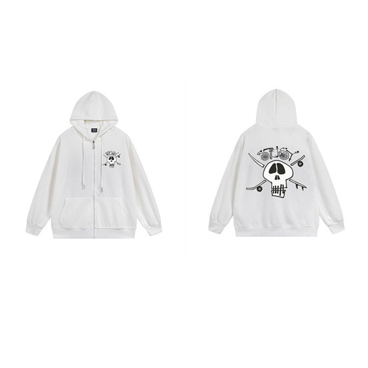 Stussy Hoodie Zip-Up Cardigan Fleece Hooded Sweater