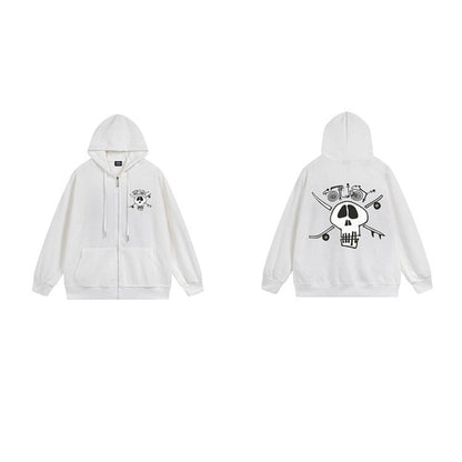 Stussy Hoodie Zip-Up Cardigan Fleece Hooded Sweater