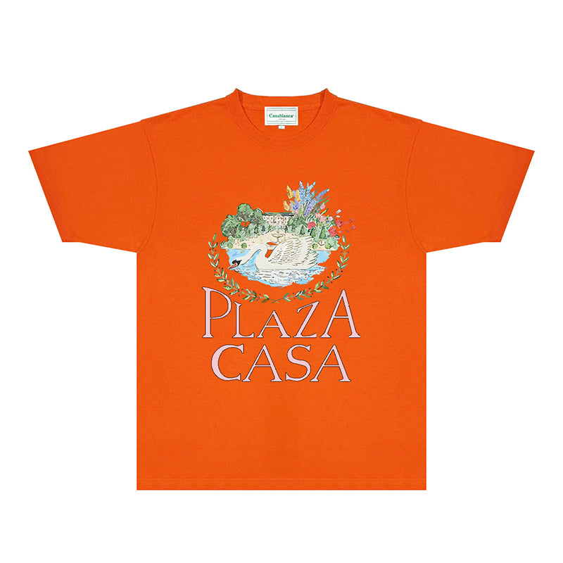 Casablanca T Shirts Fashion Print Street