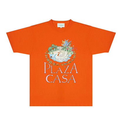 Casablanca T Shirts Fashion Print Street