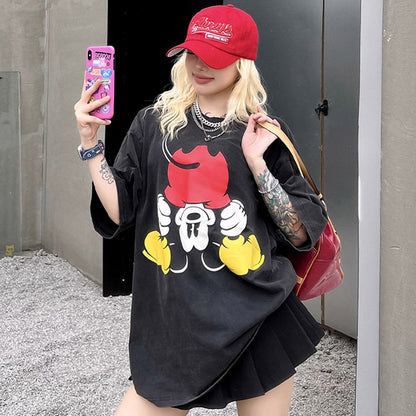 Unisex T-Shirts VINTAGE Disney Mickey Loose Short Sleeves