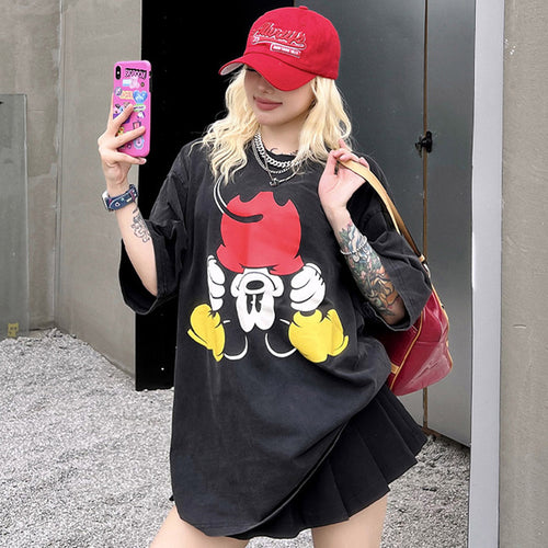 Unisex T-Shirts VINTAGE Disney Mickey Loose Short Sleeves