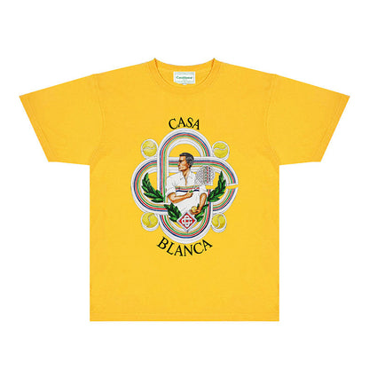 Casablanca T Shirts Fashion Print Street