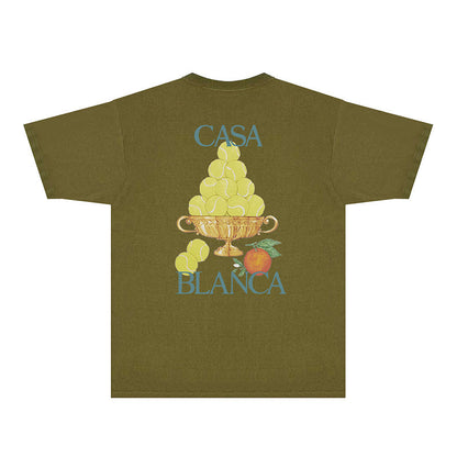 Casablanca T Shirts Fashion Print Street