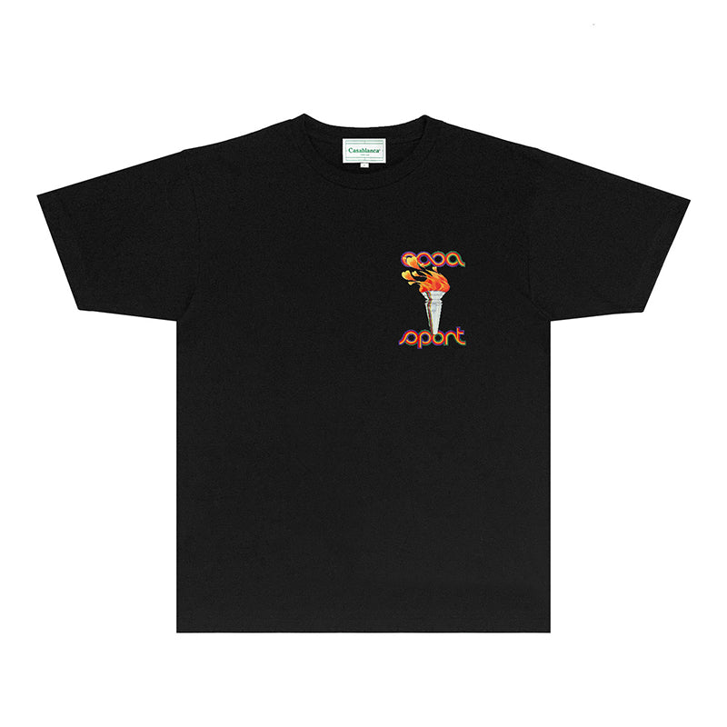 Casablanca T Shirts Fashion Print Street