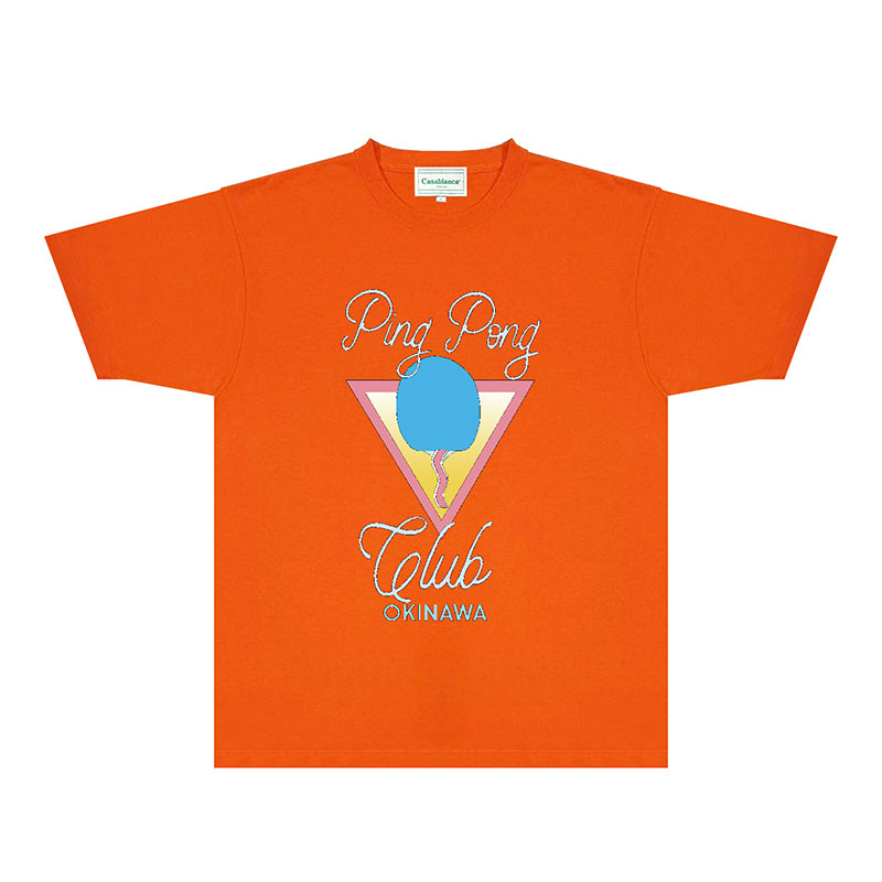 Casablanca T Shirts Fashion Print Street