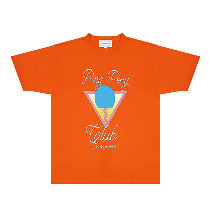 Casablanca T Shirts Fashion Print Street