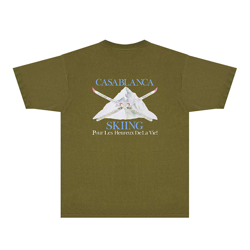 Casablanca T Shirts Fashion Print Street