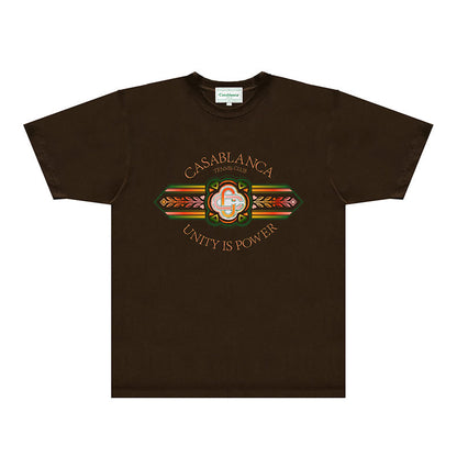 Casablanca T Shirts Fashion Print Street