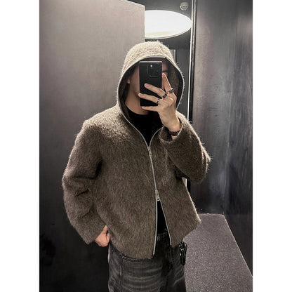 Unisex Sweater Our Legacy Zip Cardigan Wool Loose Sweater