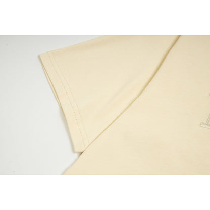Gallery Dept T-Shirt Joint Letter Embroidery Hand Painted Ink Splashing Short Sleeve T-Shirt