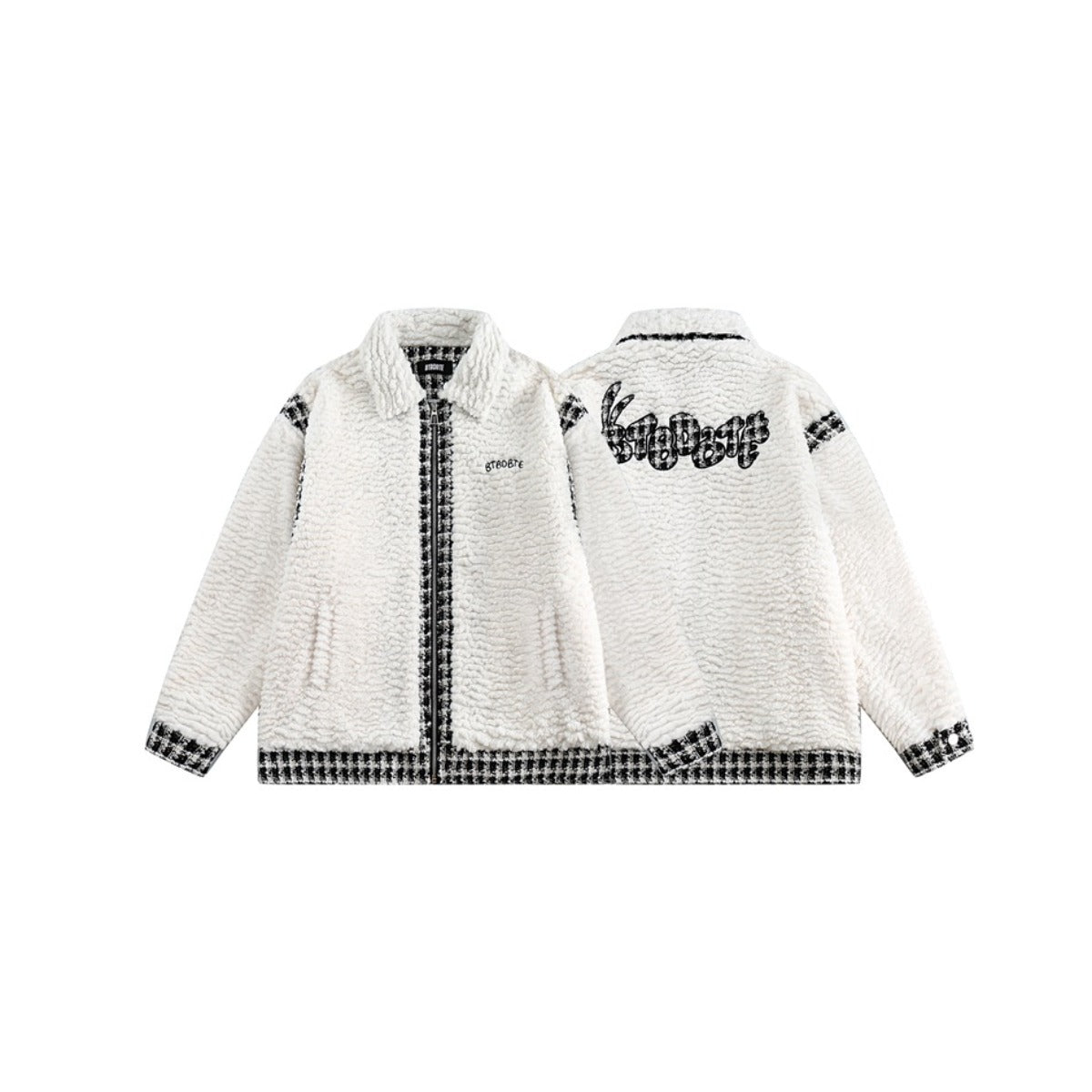 Unisex Coat Plush Padded Jacket Cotton Padded Coat Warm
