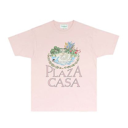 Casablanca T Shirts Fashion Print Street