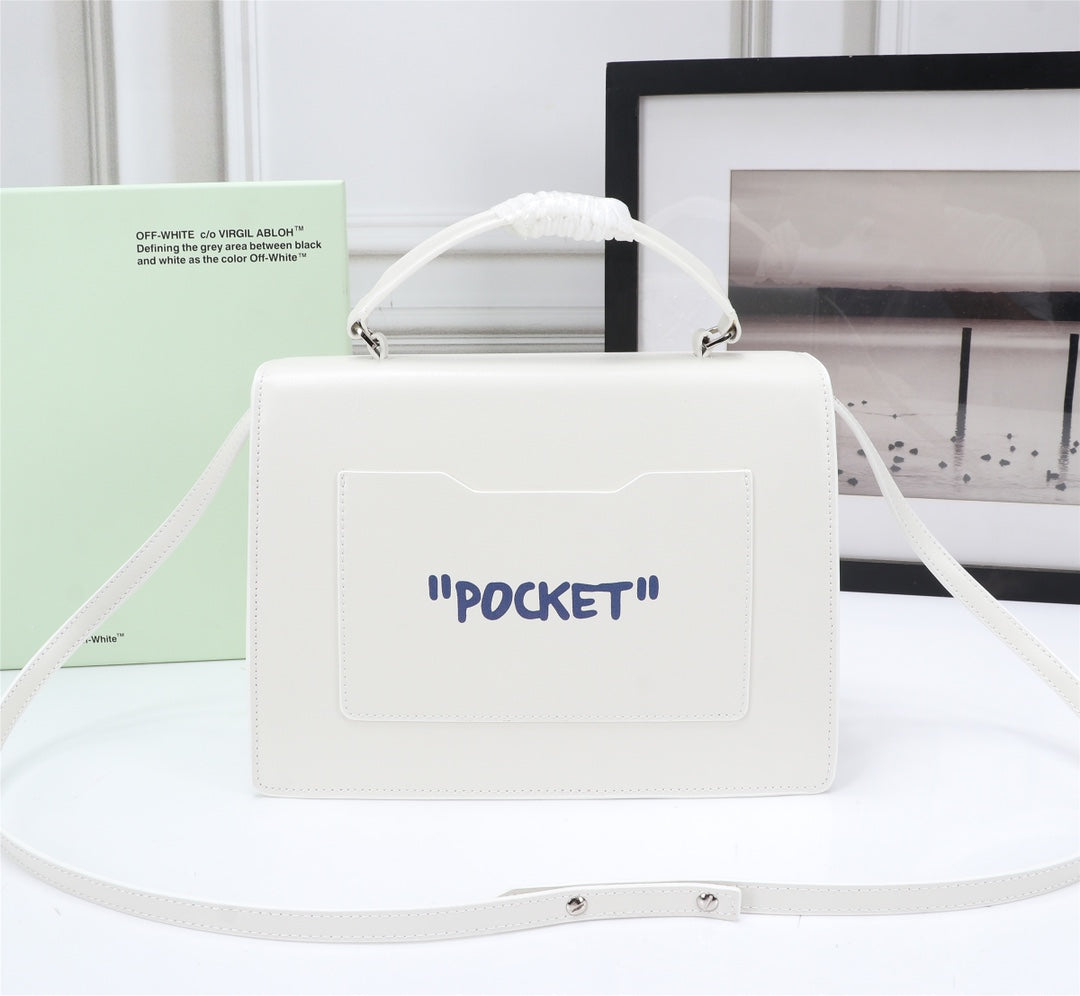 Off White Bag Casual Outdoor Convenient Tote Bag