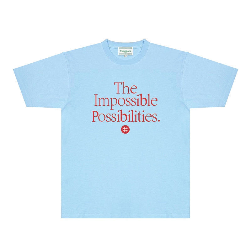 Casablanca T Shirts Fashion Print Street