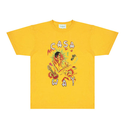 Casablanca T Shirts Fashion Print Street