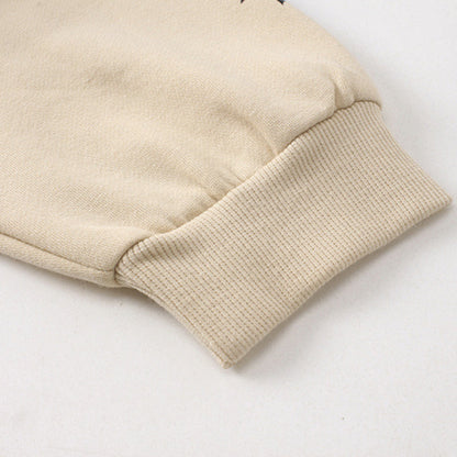 Rhude Hoodie Floral Letter Print Hooded Sweater