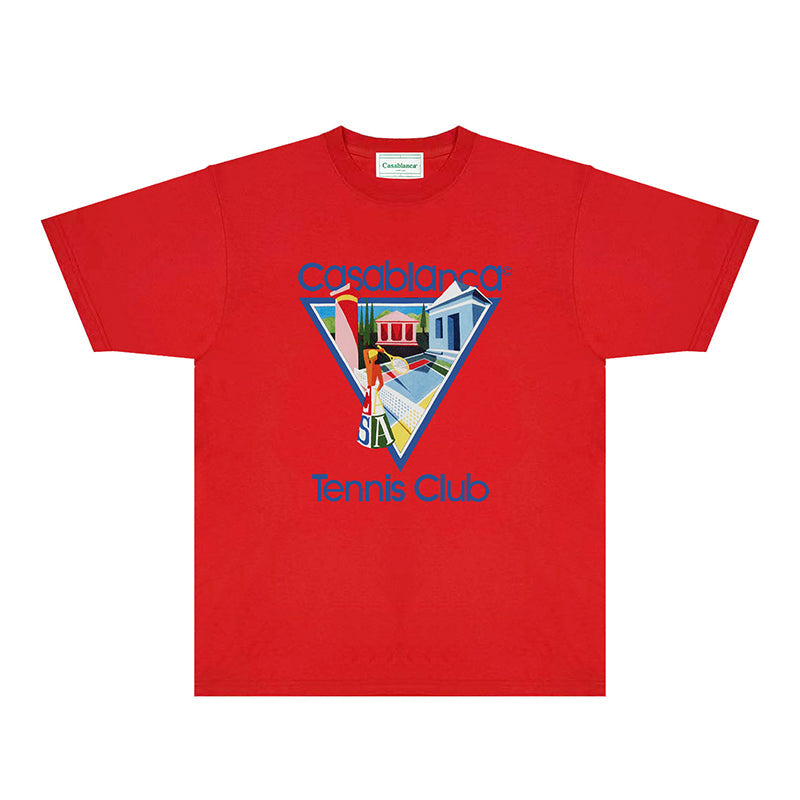 Casablanca T Shirts Fashion Print Street