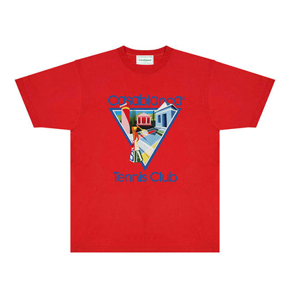 Casablanca T Shirts Fashion Print Street