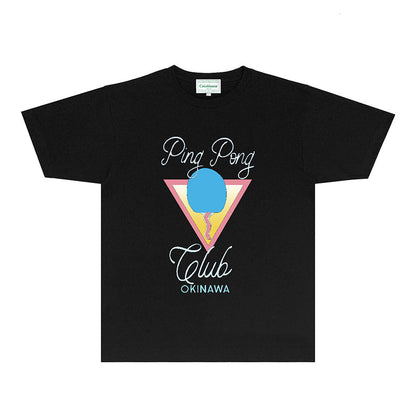 Casablanca T Shirts Fashion Print Street