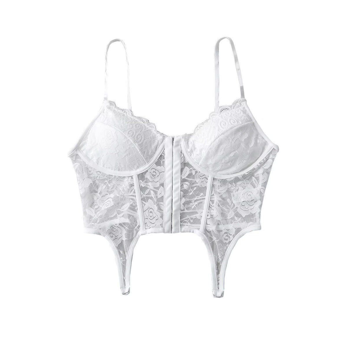 Women Tops Summer Lace Top with Narrow Straps Sexy Vest